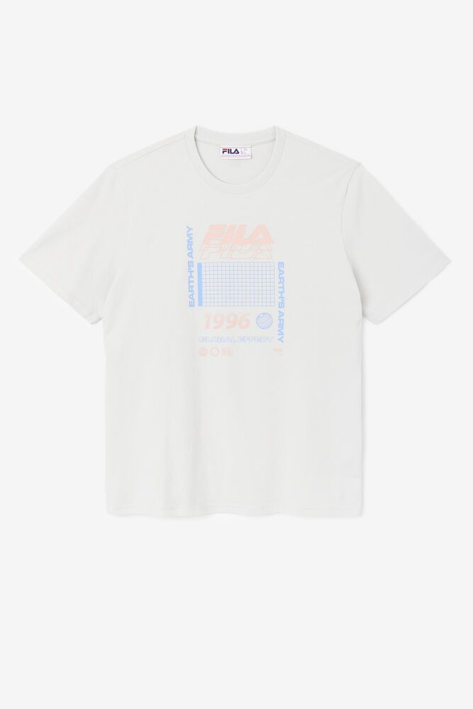 Fila Kosala White T-Shirt Mens - NZ 15908-BNXW